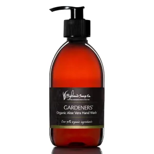 The Highland Soap Company, Organic Aloe Vera Hand Wash, Gardeners', 10oz Bottle (Pack of 1)