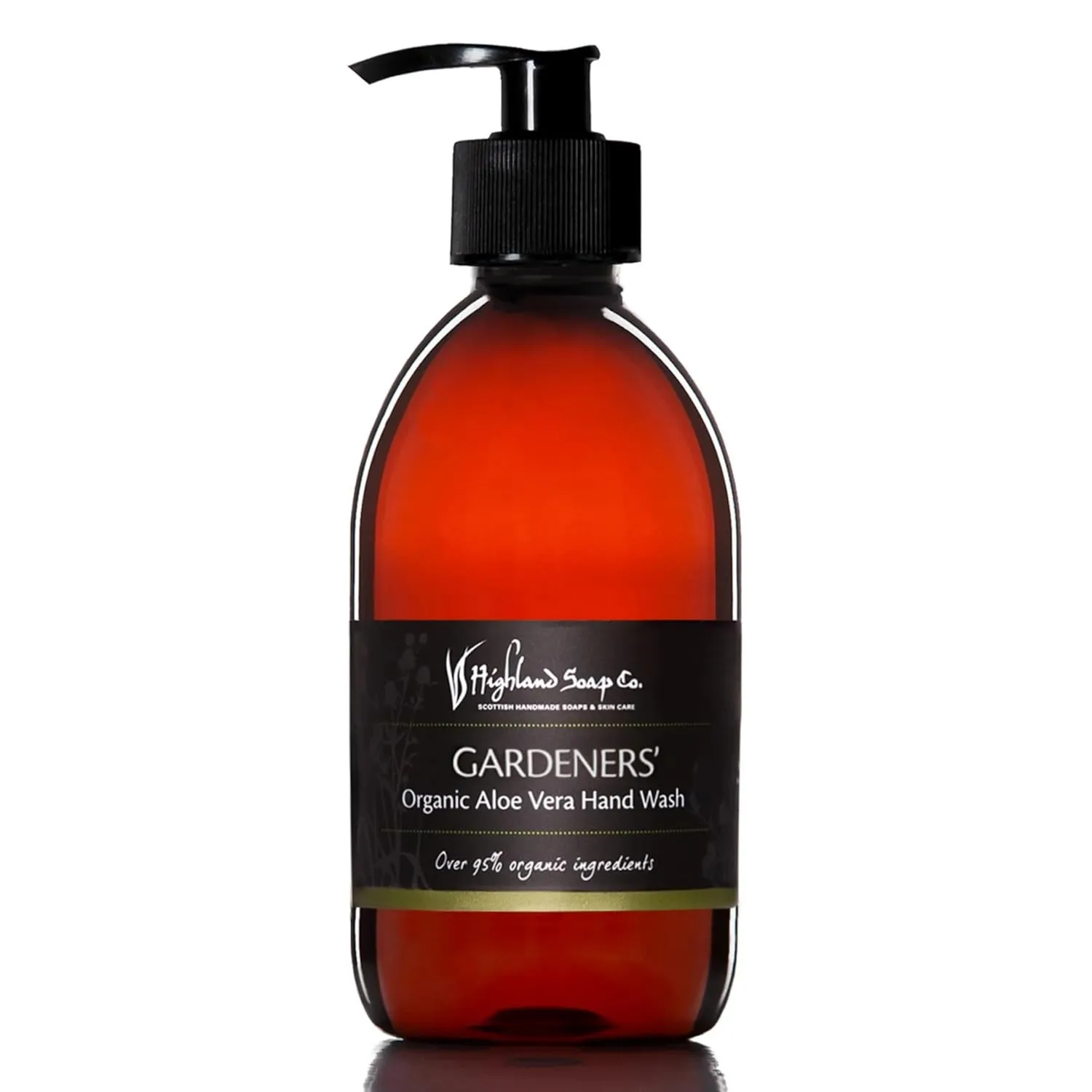 The Highland Soap Company, Organic Aloe Vera Hand Wash, Gardeners', 10oz Bottle (Pack of 1)