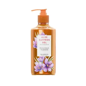The love co Aloe Vera and Saffron Gel | Luxurious Skin Radiance & Nourishment Formula | Hydrating Moisturizer for Face and Body | For All Skin Types for Unisex 250ml