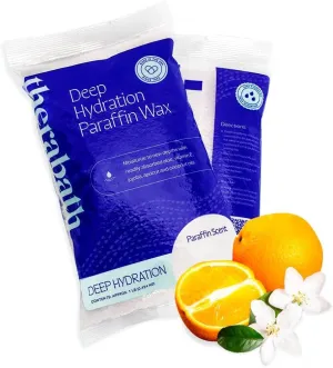 Therabath Deep Hydration Paraffin Wax Bath Refills - Wax Beads - to Relieve Discomfort, Stiff Muscles, Dry Skin - with Coconut Oil, Vitamin E, & Aloe - Made in The USA, 6 lb. Orange Blossom