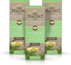 Tio Nacho Aloe Vera Deep Repair Conditioner: 100% Organic Aloe Vera and Royal Jelly, Repairs and Protects Hair, Vegetable Keratin for Softness and Shine, Paraben and Salt-Free - 14 Oz (Pack of 3)