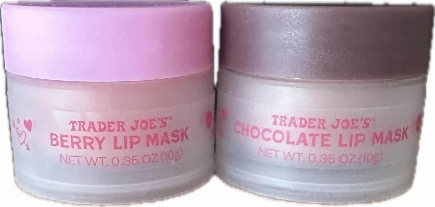 Trader Joes Chocolate Berry Lip Mask Duo - 0.35 oz each