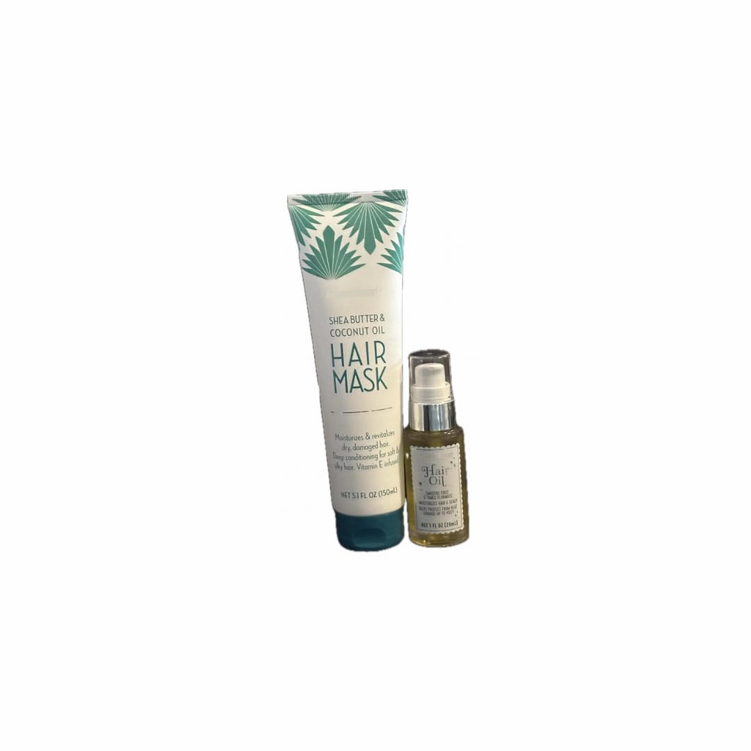 Trader Js Hair oil (1 fl oz) and Shea Butter & Coconut Oil Hair Mask (5.1 fl oz) - one of each