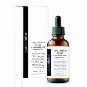 Triple Strength B5 (6.5%) and Hyaluronic Acid (4%) Drench Gel (w/Vit C 10% and E 2.5%) – 30ml / 1 fl oz