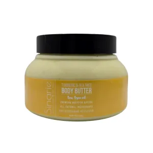 Turmeric & Tea Tree Body Butter – Natural Hydrating Moisturizer with Coconut Oil, Mango & Shorea Butter – Nourishing Cream for Soft, Smooth Skin – Non-Greasy Formula (10 oz., Tea Tree)