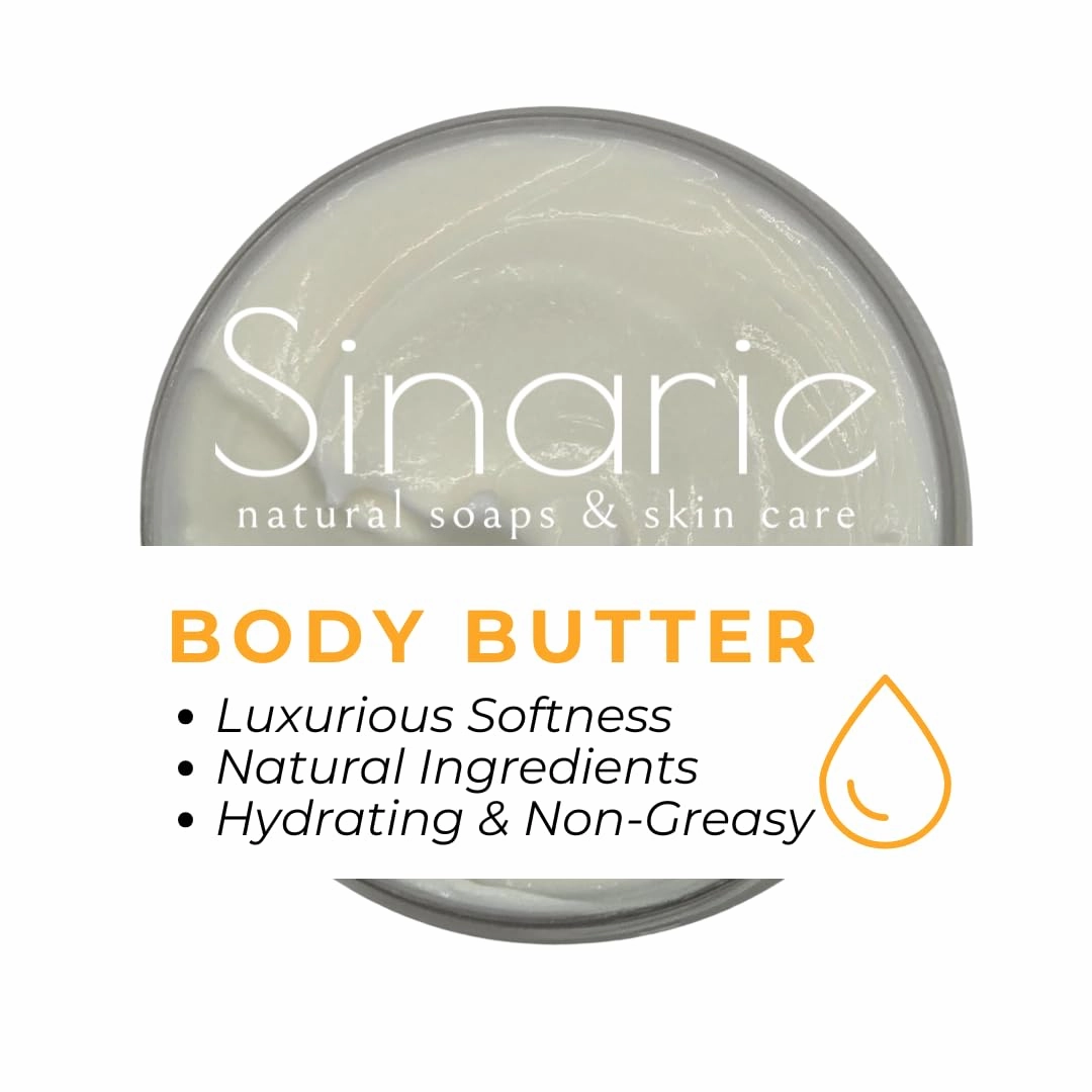 Turmeric & Tea Tree Body Butter – Natural Hydrating Moisturizer with Coconut Oil, Mango & Shorea Butter – Nourishing Cream for Soft, Smooth Skin – Non-Greasy Formula (5 oz., Tea Tree)