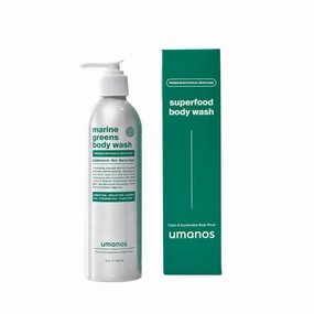 umanos Superfood Body Wash, Plant Based Nourishing Body Cleanser, Good for Sensitive Skin. Sulfate Free, Natural Fragrance, 10 oz