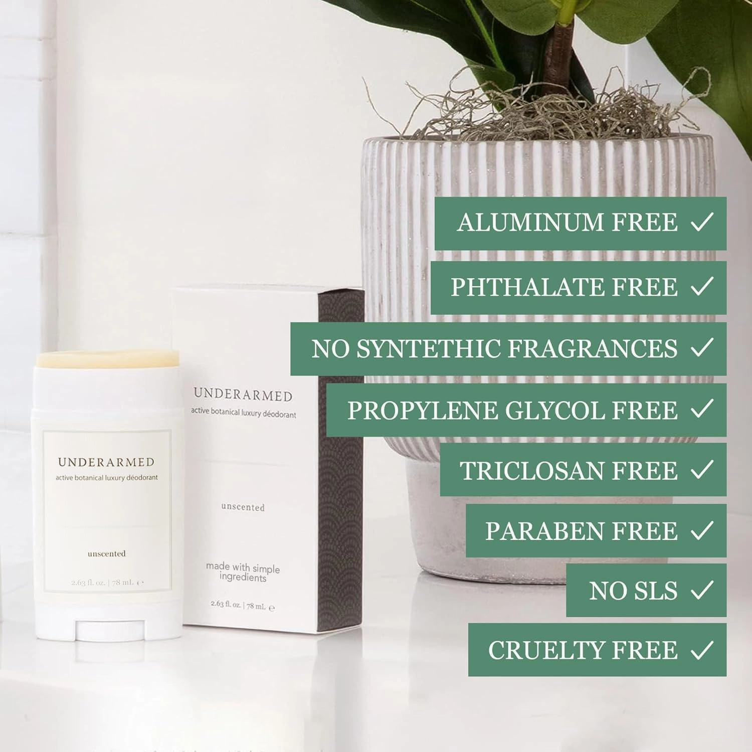 Underarmed Lavender   Eucalyptus Aluminum-Free Deodorant, Coconut   Essential Oils, Baking Soda, Raw Honey & Mineral Salt | Non-GMO Vegan Formula For Women & Men