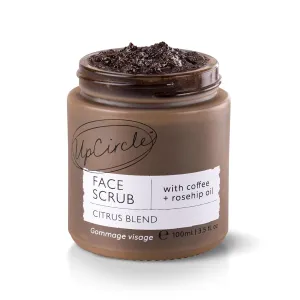 UpCircle Coffee Face Scrub - Citrus Blend For Normal   Dry Skin 3.5oz- Shea Butter, Coconut   Rosehip Oil - Natural, Vegan Face Exfoliator For Soft, Smooth Skin