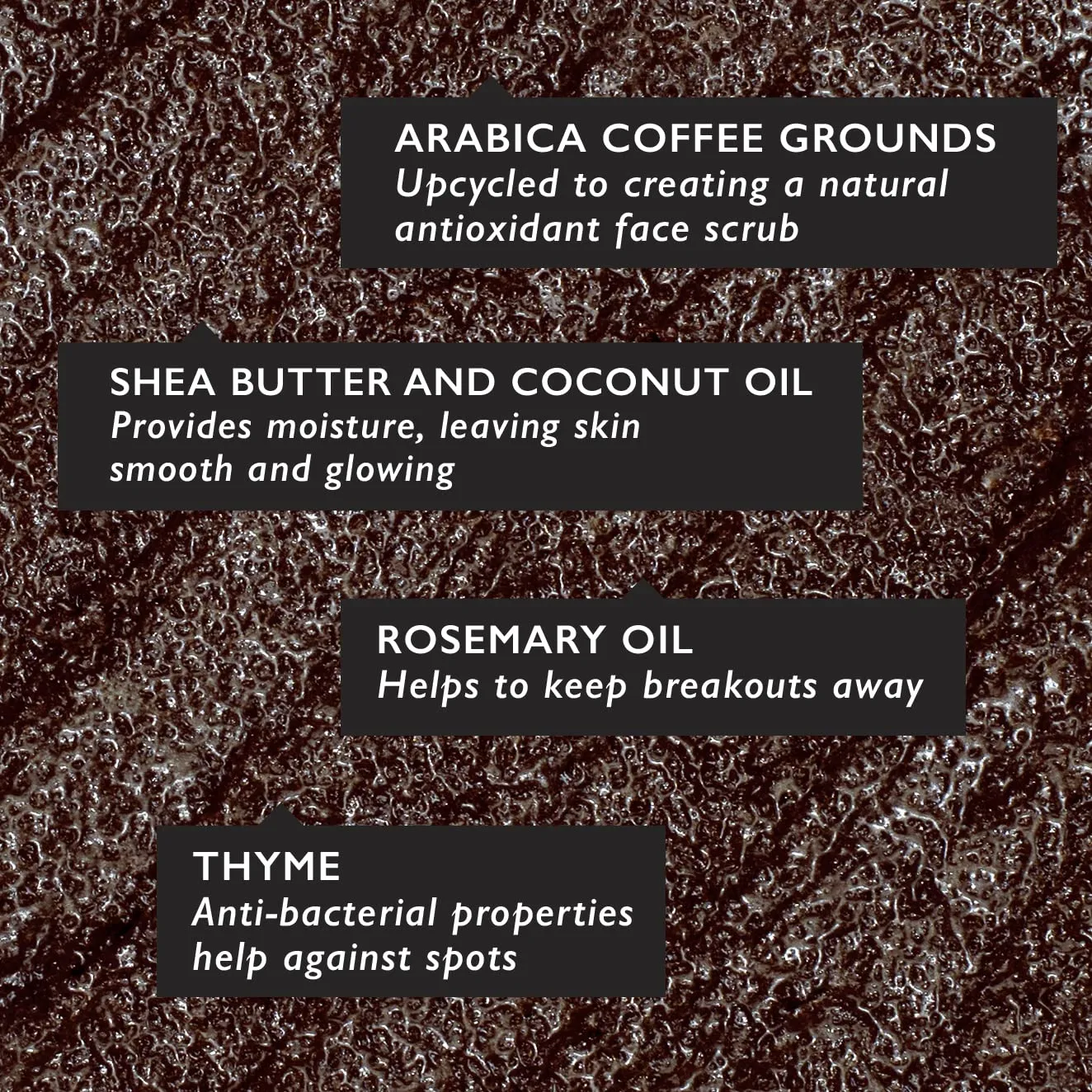 UpCircle Coffee Face Scrub - Herbal Blend For Oily, Combination   Spot Prone Skin 3.5oz - Tea Tree, Shea Butter, Coconut   Rosehip Oil - Natural, Vegan Face Exfoliator For Soft, Smooth Skin