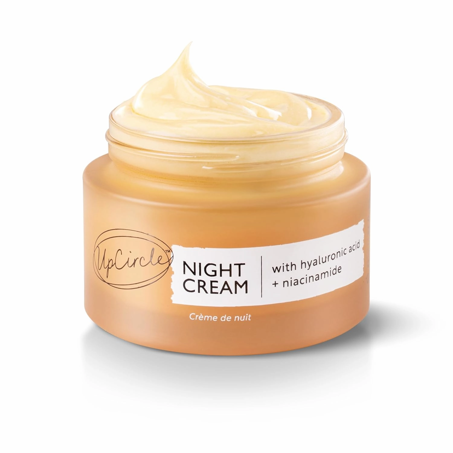 UPCIRCLE Night Cream with Hyaluronic Acid   Niacinamide 1.85oz - Nourishing and Unscented for Sensitive Skin with Anti-Ageing Properties - Vegan   Cruelty-Free