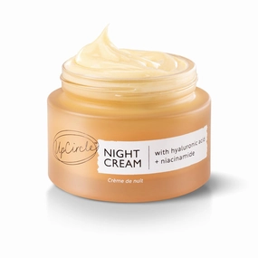 UPCIRCLE Night Cream with Hyaluronic Acid   Niacinamide 1.85oz - Nourishing and Unscented for Sensitive Skin with Anti-Ageing Properties - Vegan   Cruelty-Free