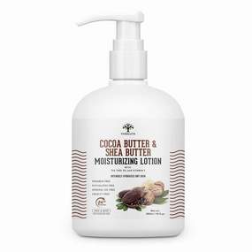 Va'nala, ya Moisturizing Lotion with Cocoa Butter, Shea Butter, Vitamin E & Coconut Oil, for Dry Skin on Face & Body, 300ml (10.14 fl oz)