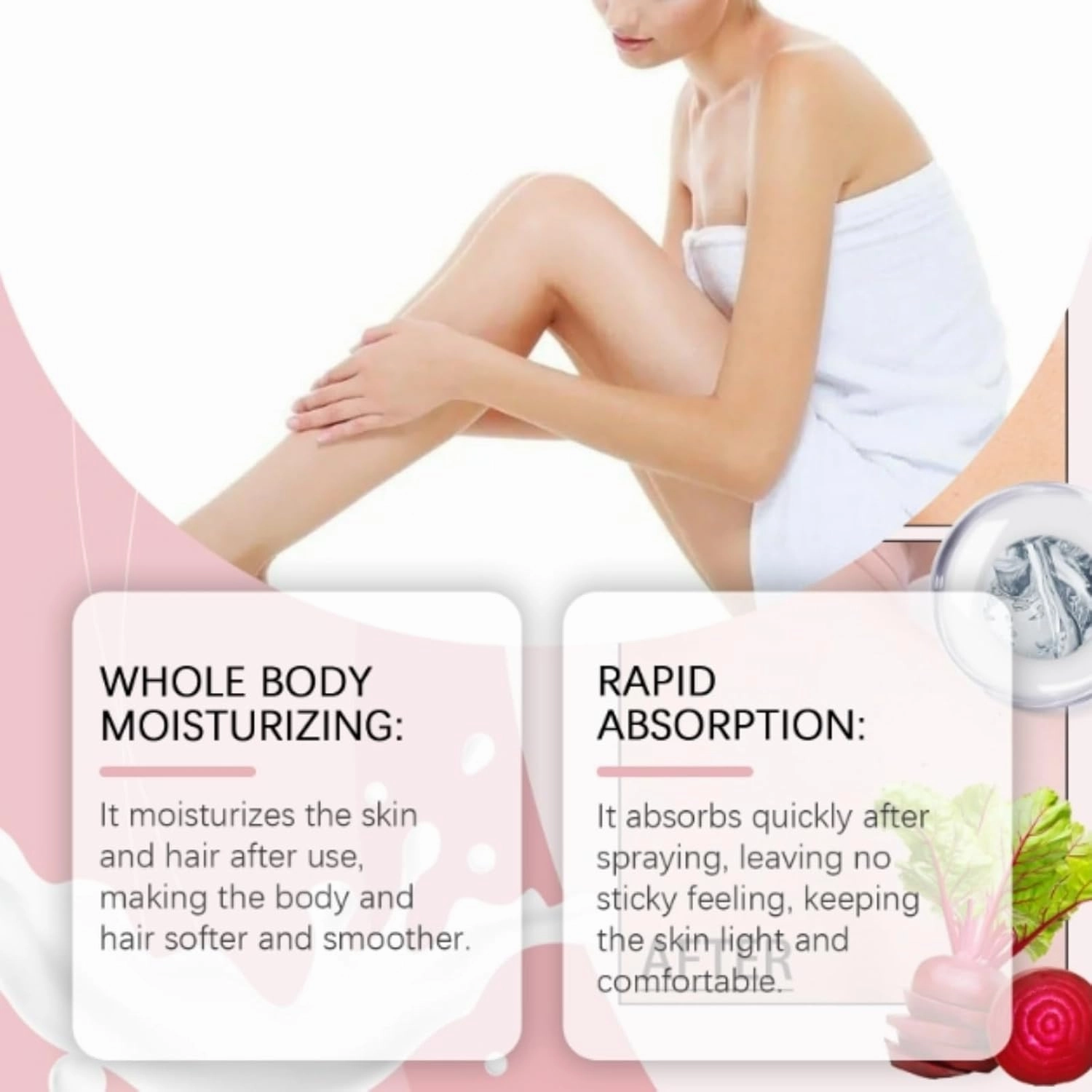 Vanilla Cream Puff Body Milk Mist, 2025 New Duo Bodys Mist - 8New Scents, Hydrating And Moisturizing Spray, Long-Lasting Fragrance, Body and Hair Spray (Vanilla)