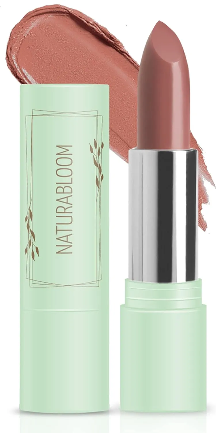 Vegan Lipstick (Petalia) - Sensational One-Stroke Long Lasting Lipstick from Natural Oils & Butters Full-Coverage Lip Color with Shea Butter & Coconut Extact - Premium Hydrating Lipsticks