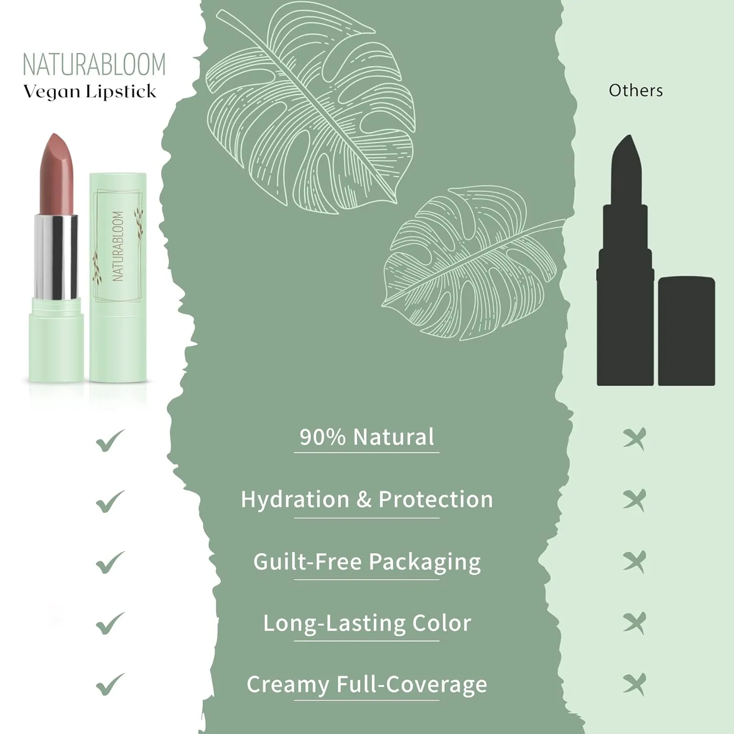 Vegan Lipstick (Petalia) - Sensational One-Stroke Long Lasting Lipstick from Natural Oils & Butters Full-Coverage Lip Color with Shea Butter & Coconut Extact - Premium Hydrating Lipsticks