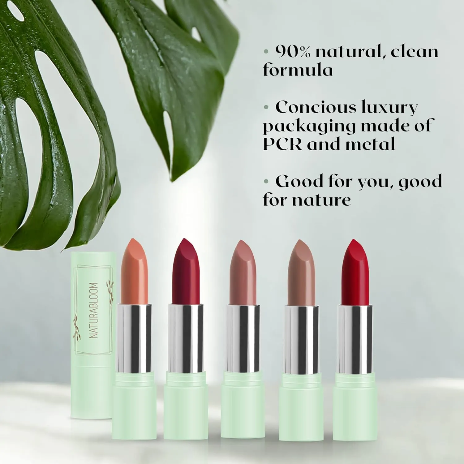 Vegan Lipstick (Petalia) - Sensational One-Stroke Long Lasting Lipstick from Natural Oils & Butters Full-Coverage Lip Color with Shea Butter & Coconut Extact - Premium Hydrating Lipsticks