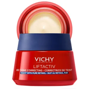 VICHY Liftactiv B3 Tone Correcting Night Cream, 4% Niacinamide   0.15% Pure Retinol, Anti Aging Face Cream Evens Skin Tone, Fade Dark Spots & Smooth Wrinkles, Formula Minimizes Risk Of Irritation