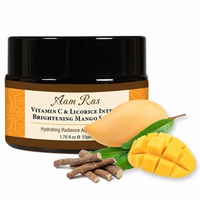 Vitamin C & Licorice Hydrating & Brightening Moisturizer | 5 Types Of Ayurvedic Herbs For Glowing Skin| Natural Anti Aging Day & Night Face Cream, 50 gm