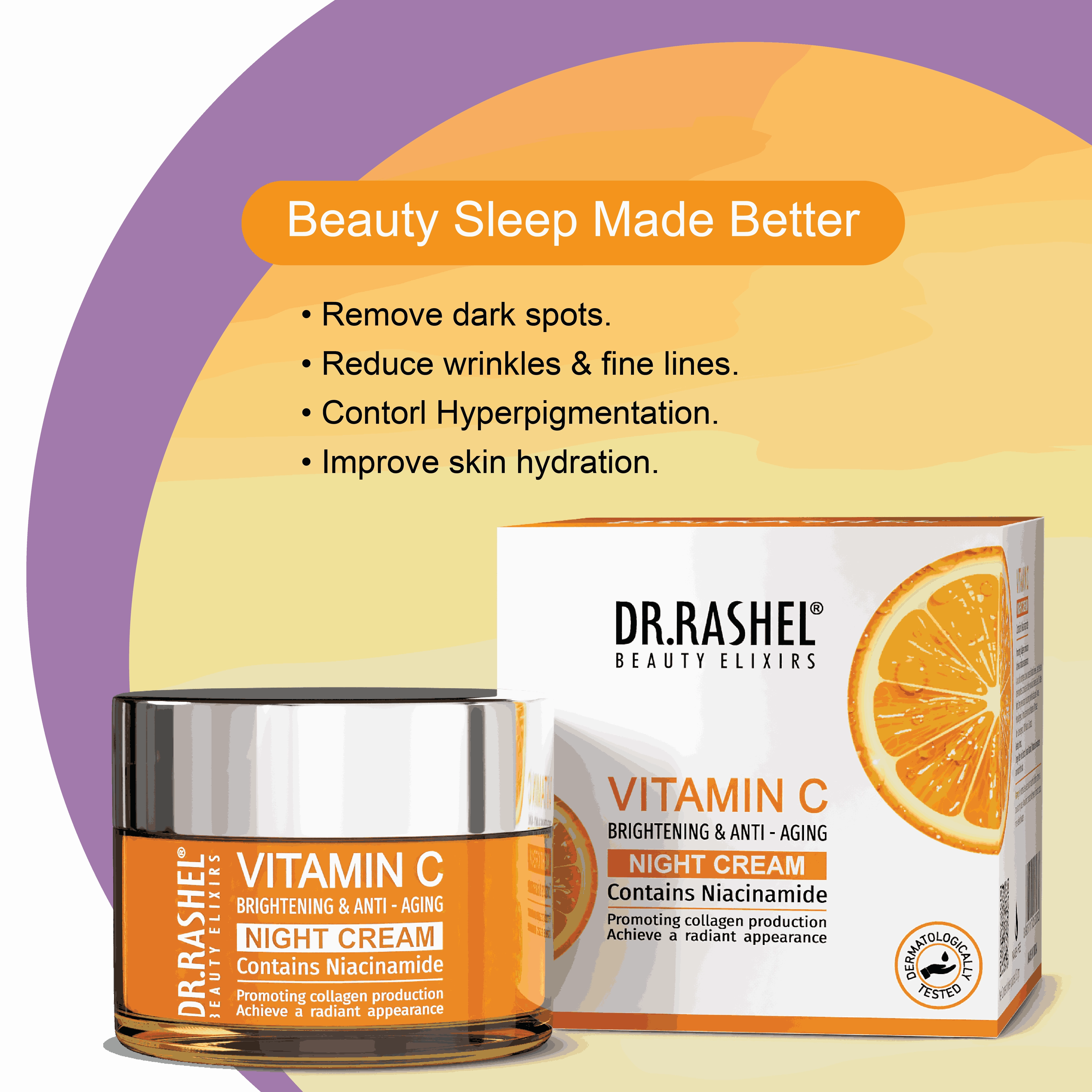Vitamin C Night Cream - 50 Gm