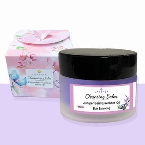 VitaminC Cleansing Balm Daily Face Cleanser & Makeup Remover | Gentle, Soap-Free Facewash with Plant Butters and Nourishing Oils | For Clean, Nourished & breathable skin |50 (Lavender)