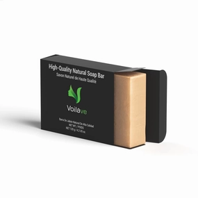 VoilaVe Organic Shea Butter Soap - Moisturizing & Soothing Skincare for Sensitive Skin – Hydrating, Nourishing, and Gentle Cleanser - Ideal for All Skin Types – 140g
