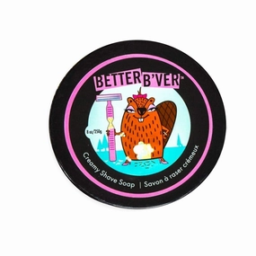 Walton Wood Farm Creamy Shave Soap (Better B'ver) Vegan-Friendly and Paraben-Free 8 oz