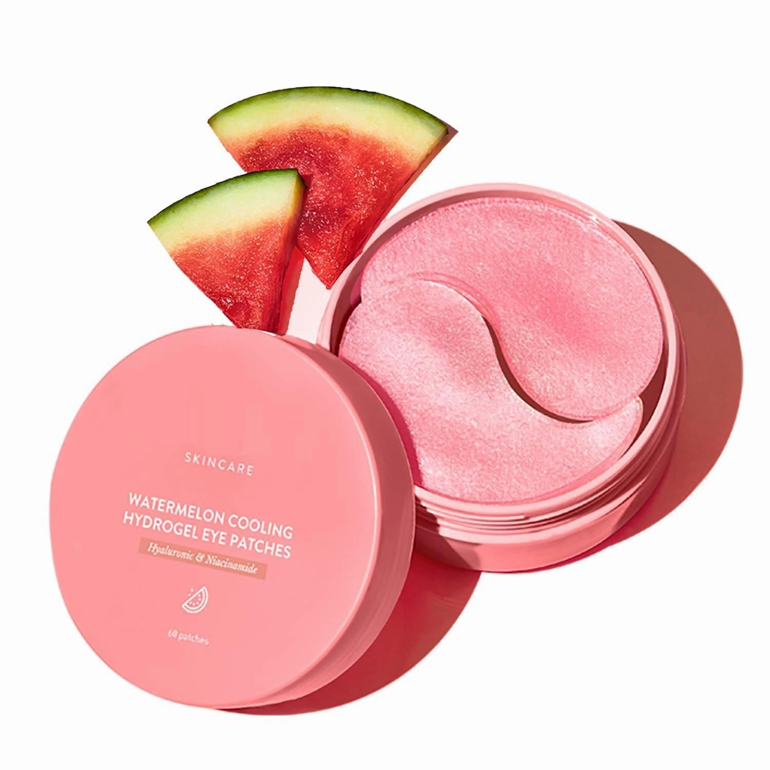 Watermelon Cooling Hydrogel Under Eye Patches for Dark Circles & Puffiness Reduction | With Hyaluronic & Niacinamide | Eye Patches | Instantly Hydrates, Cools & De-Puffs | 60 Patches