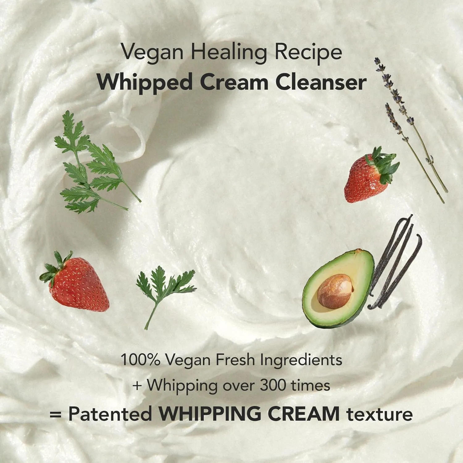 WHIPPED Cream Facial Cleanser Mugtree - Mugwort & Teatree Face Wash - For Oily Skin, Sebum & Pore Care - Moisturizing Face Cleanser, Niacinamide, Hyaluronic Acid, Vegan Korean Skincare, 4.5 oz