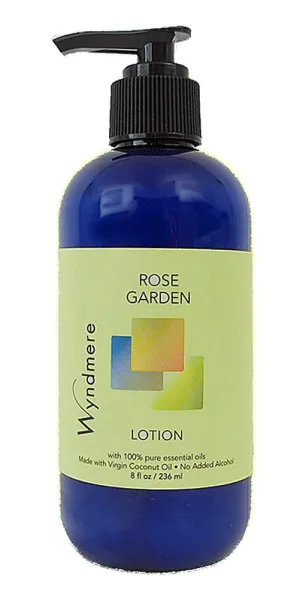 Wyndmere Rose Garden Lotion 8oz Aromatherapy Lotion with Pure Essential Oils