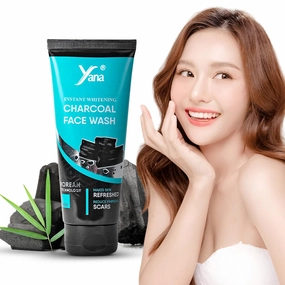 Yana Charcoal Face Wash & Cleanser Clean & Clear Skin Sensitive For Women By Korean Technoloy