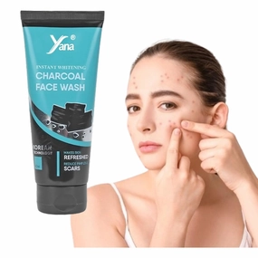 Yana Charcoal Face Wash & Cleanser For dark Marks & Acne For Women By Korean Technoloy