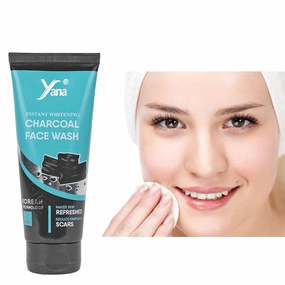 Yana Charcoal Face Wash travel size & Cleanser Clean & Clear Skin Daily For Women By Korean Technoloy | Charcoal Face Wash Scrub | Side-effect Free