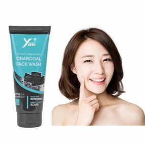 Yana Charcoal Face Wash travel size & Cleanser Clean & Clear Skin Night By Korean Technoloy | Charcoal Face Wash Scrub | Side-effect Free