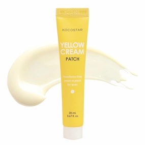 Yellow Cream Patch | Proactive Spot Care with Sulfur and BHA, Salicylic Acid Blemish Care, Cream to Patch Formula, Makeup-Friendly, Hydrating & Soothing, Korean Skincare, 0.67 fl oz.
