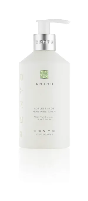 Zents Hand & Body Wash (Anjou Fragrance) | Hydrating Anti-Aging Cleanser with Organic Shea Butter & Aloe for Dry Skin | Gentle & Nourishing | 10 fl oz