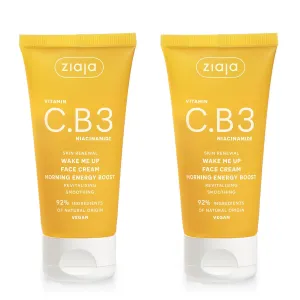 Ziaja Vitamin C.B3 NIACINAMIDE - Wake Me Up Day Cream - Pack of 2